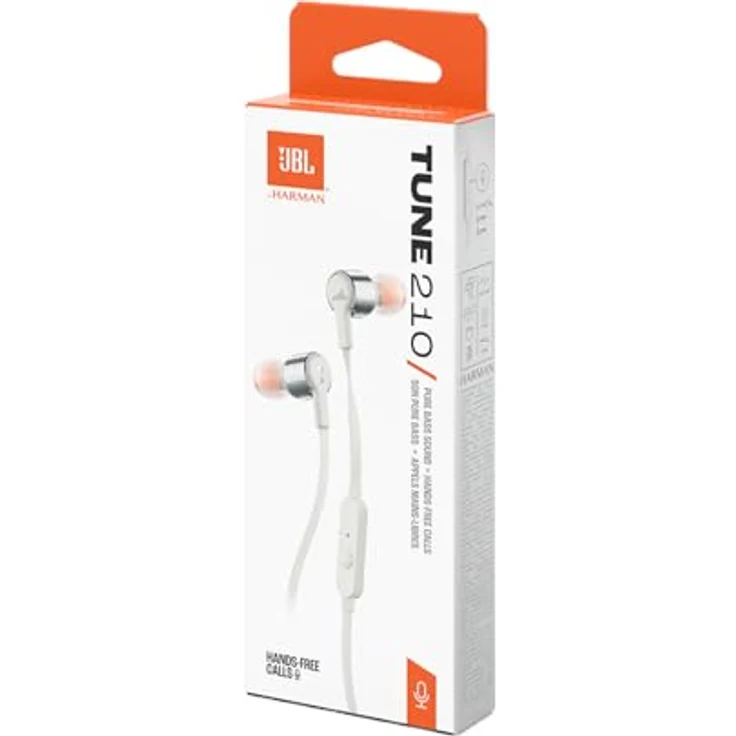 JBL Tune 210, In-Ear-Kopfhörer mit Pure Bass Sound und Freisprechfunktion, Metallic-Finish – Bild 6