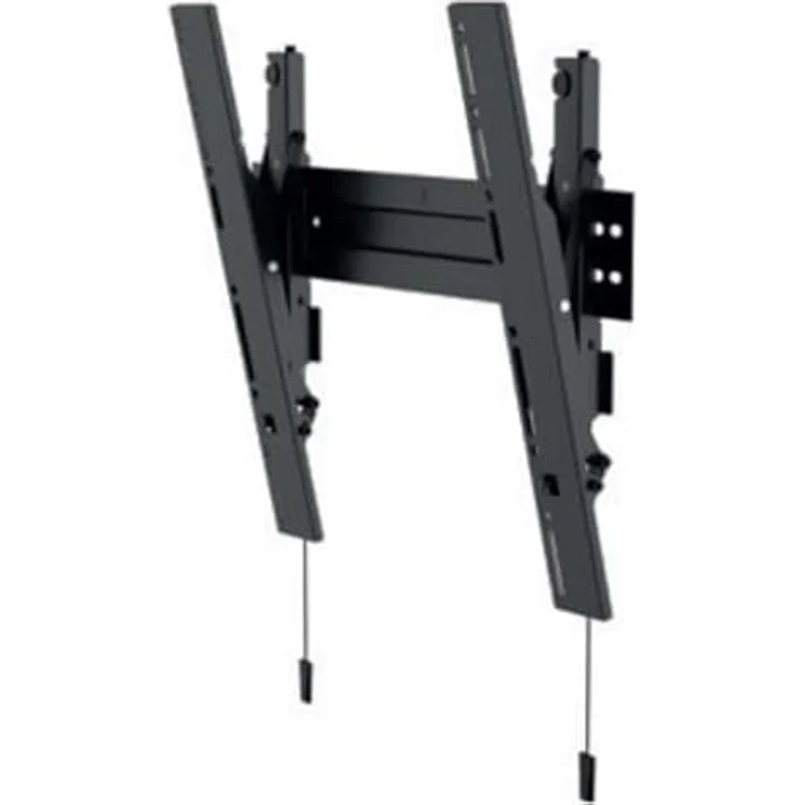 Hagor BL Superslim Tilt 400 (55 Zoll) TV Wandhalterung, Schwarz mit exakter Feinjustage der Höhe, 12° Neigung, und abnehmbarer Wasserwaage – Bild 2
