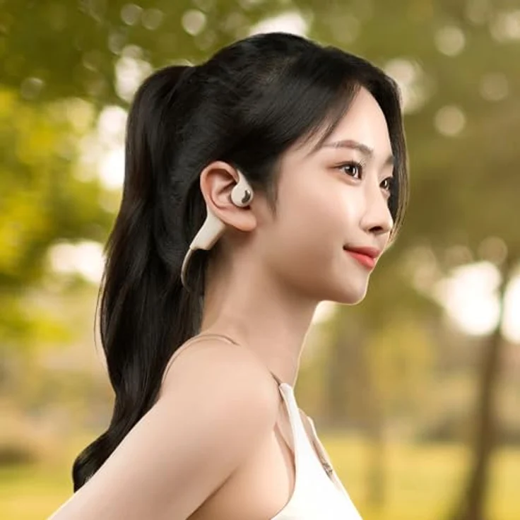 Philips Open-ear Wireless Sports Headphones, True Wireless, offenes Ohrdesign, stabiler Sitz, beige – Bild 4