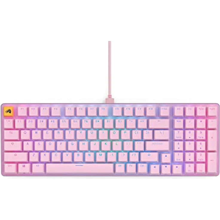 Glorious GMMK 2 Full-Size Tastatur - Fox Switches, DE-Layout, pink – Bild 1