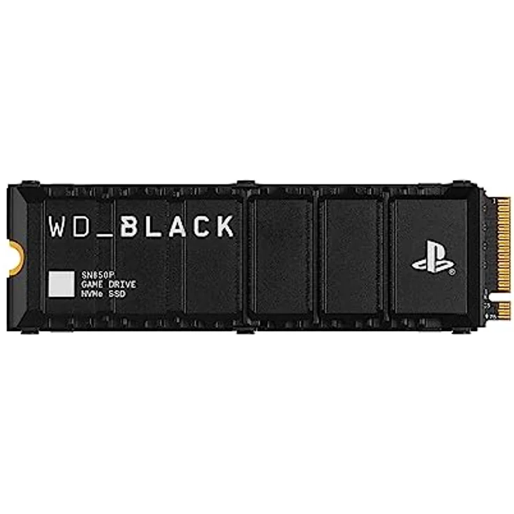 WD_BLACK SN850P 1 TB NVMe SSD Offiziell Lizenziert für PS5 Konsolen (interne Gaming SSD; optimierter Kühlkörper; PCIe Gen4 Technologie, bis zu 7.300 MB/s Lesen, M.2 2280) – Bild 1