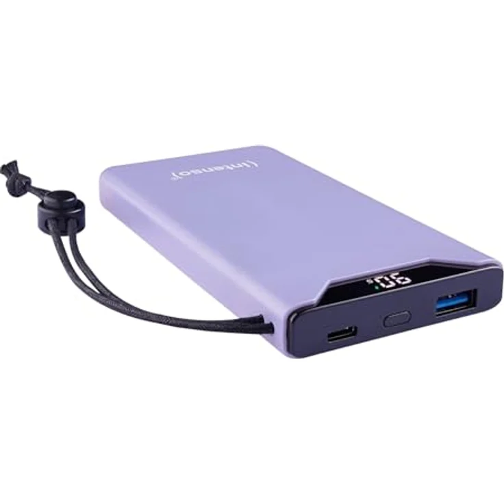 Intenso Powerbank F10000, externer Akku mit PD (20W) & QC (18W), USB-C und USB-A Anschluss, 10000mAh, Lila – Bild 2