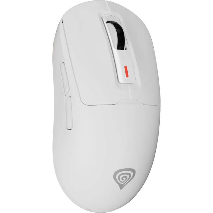 Genesis Zircon 660 Pro, Gaming-Maus mit bis zu 26.000 DPI, kabellos und kabelgebunden, ergonomisches Design, RGB-Beleuchtung, weiß