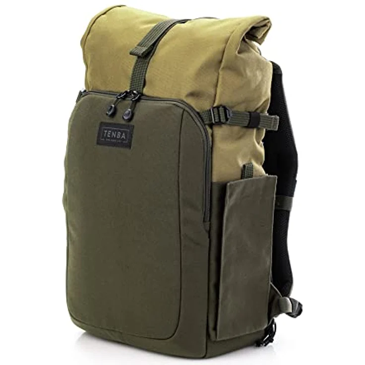Tenba Rucksack Fulton v2 14L, Fotorucksack für DSLR und spiegellose Kameras, braun, mit Laptopfach bis 14 Zoll und Rolltopöffnung – Bild 3