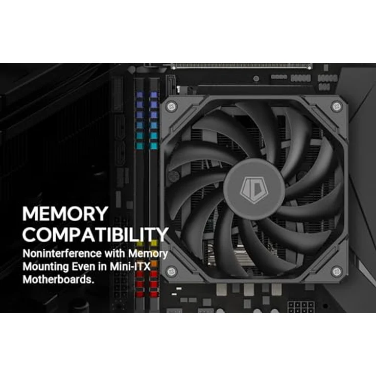 ID-Cooling IS-67-XT BLACK, CPU Luftkühler mit max. 32 dBA, schwarz – Bild 5