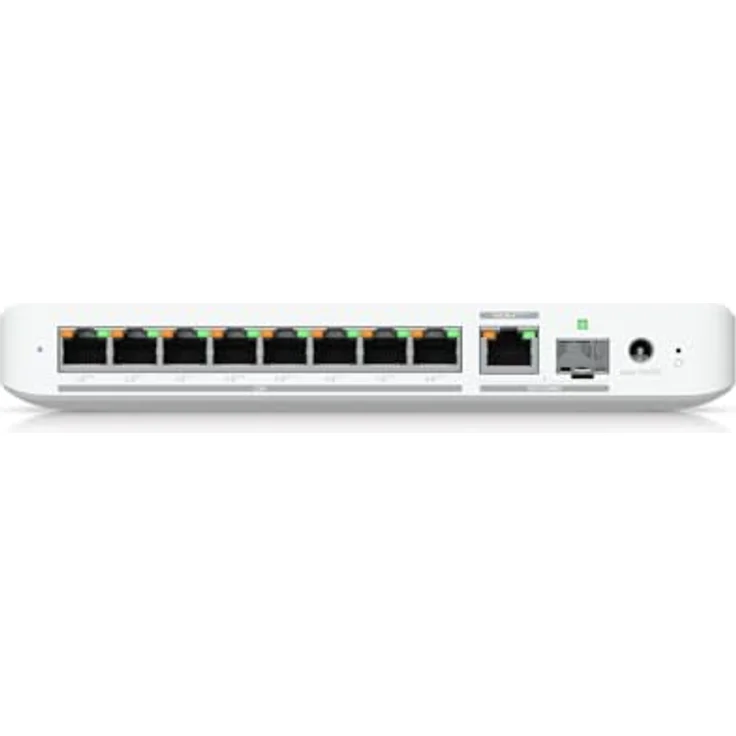 Ubiquiti USW-Flex-2.5G-8-PoE, smart managed Layer2 Switch mit 8x 2,5 GbE PoE++, 1x 10 GbE PoE Uplink, lüfterlos, Desktop-Design – Bild 2