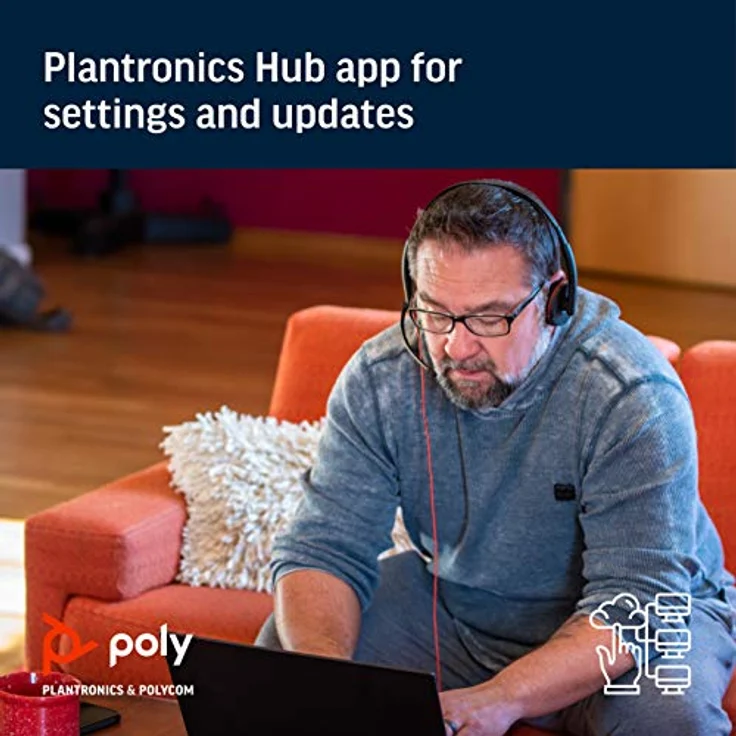 Plantronics Stereo-Headset Blackwire C3220 mit USB-C Anschluss, Noise Cancelling, Soundguard und flexiblem Mikrofonarm, schwarz – Bild 6