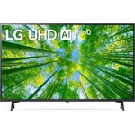 LG 43UQ80009LB 108 cm (43 Zoll) LED Smart TV (Ultra HD, HDR, Direct LED) HD-Triple-Tuner (Sat, Antenne, Kabel) Modelljahr 2022 Energieklasse G (DE-Modell)