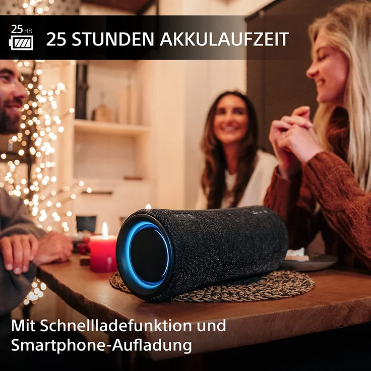 Sony SRS-XG300, Bluetooth-Lautsprecher, wasserfest, IPX67, Schwarz  – Bild 6