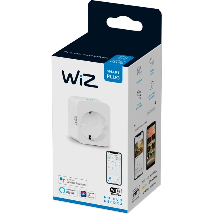 WiZ Smart Plug, Smarte Steckdose, intelligente Steuerung per App/Stimme über WLAN, auch von unterwegs steuerbar, weiß (‎929002427614) – Bild 11