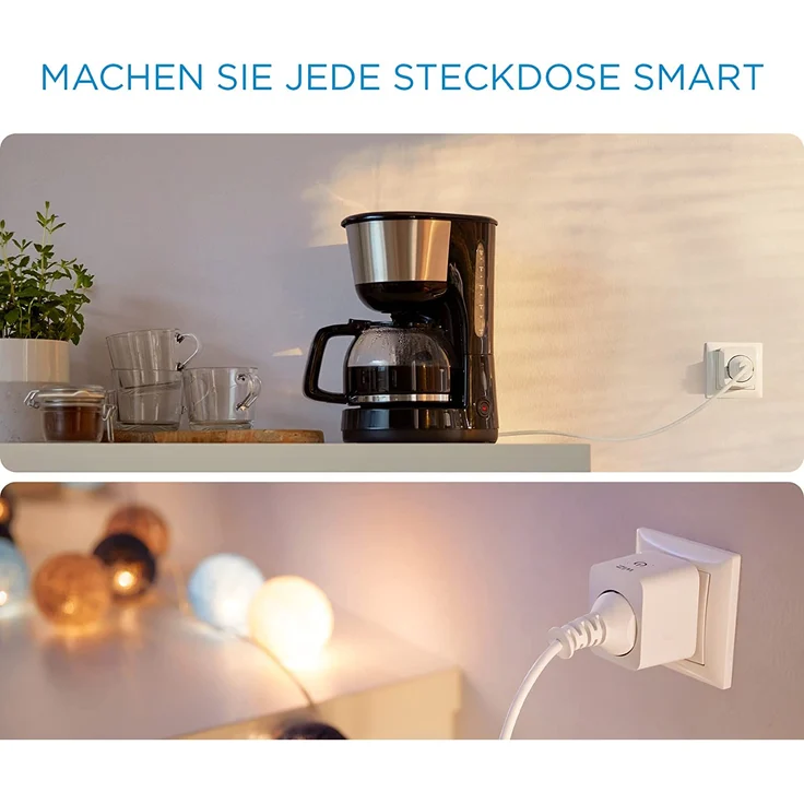 WiZ Smart Plug, Smarte Steckdose, intelligente Steuerung per App/Stimme über WLAN, auch von unterwegs steuerbar, weiß (‎929002427614) – Bild 6