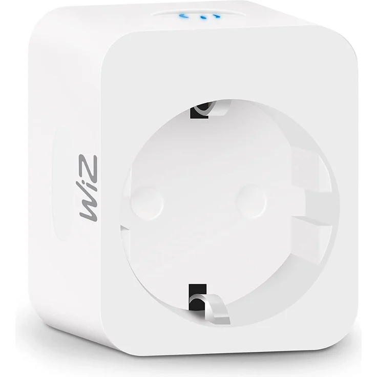 WiZ Smart Plug, Smarte Steckdose, intelligente Steuerung per App/Stimme über WLAN, auch von unterwegs steuerbar, weiß (‎929002427614) – Bild 1