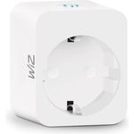 WiZ Smart Plug, Smarte Steckdose, intelligente Steuerung per App/Stimme über WLAN, auch von unterwegs steuerbar, weiß (‎929002427614)