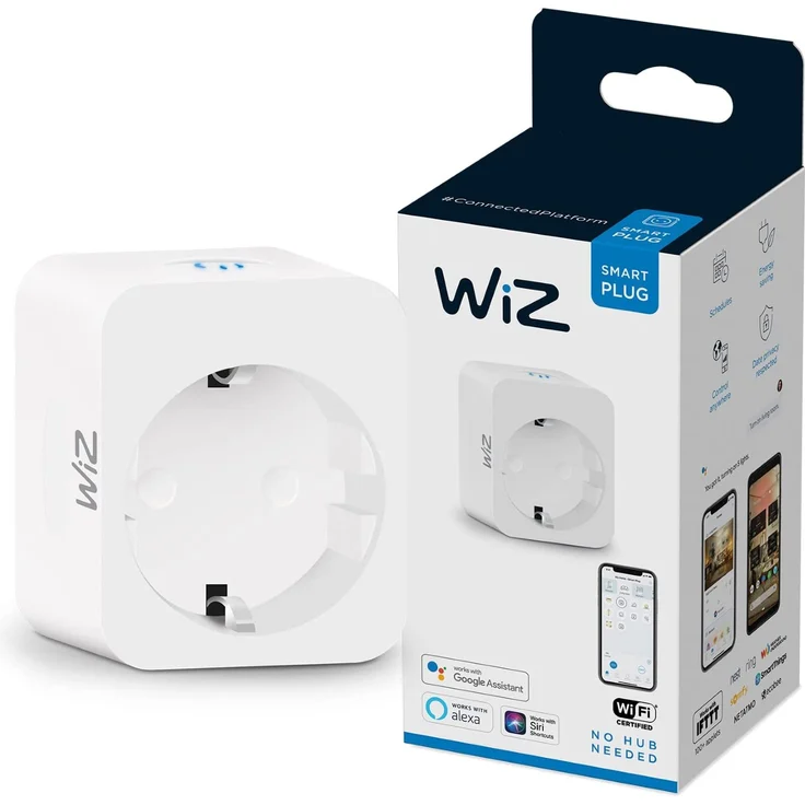 WiZ Smart Plug, Smarte Steckdose, intelligente Steuerung per App/Stimme über WLAN, auch von unterwegs steuerbar, weiß (‎929002427614) – Bild 10
