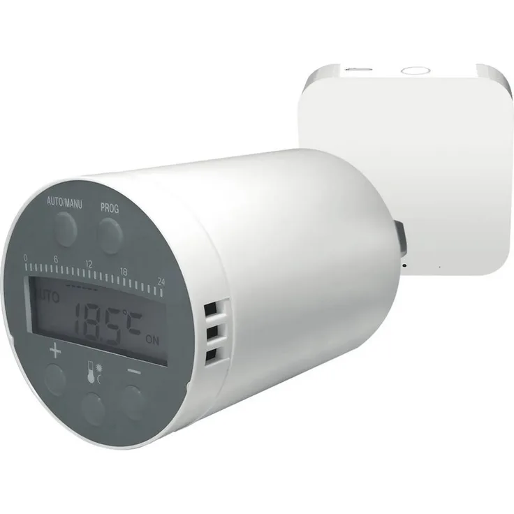 D-Parts Fontastic WLAN Smart Home Paket - Heizen 2-teilig, Funk-Heizkörperthermostat + WLAN-Gateway, weiß (255090)