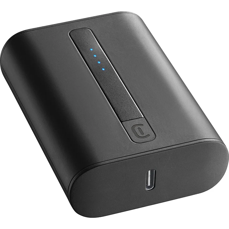 Cellularline Powerbank THUNDER 10000 mAh, schwarz – Bild 1