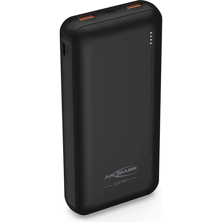 Ansmann PB320PD Powerbank 20000 mAh Power Delivery Li-Ion USB-A, USB-C Schwarz