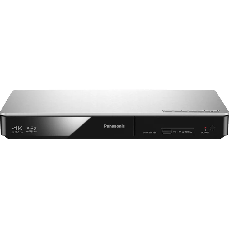 Panasonic DMP-BDT185EG 3D Blu-ray Player (4K Upscaling, DLNA, VoD, HDMI-Steuerung, USB, MKV-Playback) silber – Bild 1