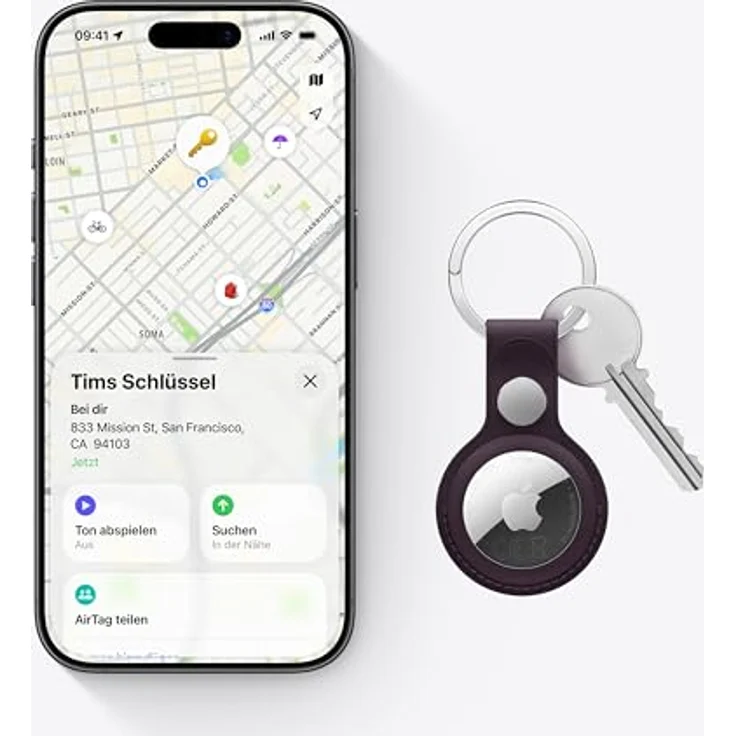 Apple AirTag 2. Gen., 4er Pack – Präzises Ortungssystem mit lauterem Signalton, langer Batterielaufzeit & „Wo ist?“ App – Bild 3