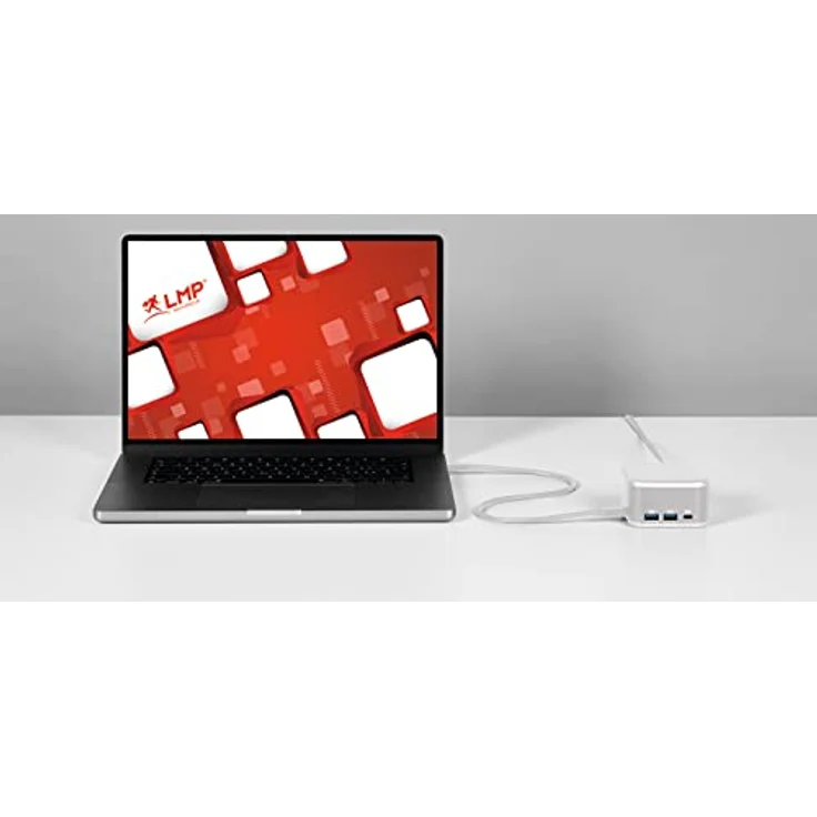 LMP PowerDock GaN Netzteil (100 W, USB-C Dock, 5 Ports, USB 2.0, HDMI 2.0, Gigabit Ethernet - 25186 (Weiß) – Bild 5