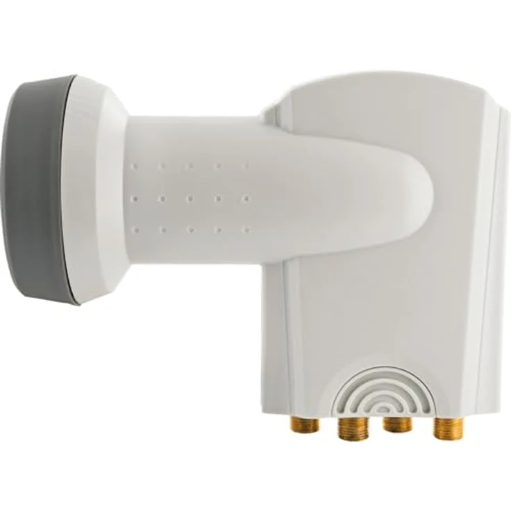 SCHWAIGER 364 Quad LNB, Low Noise Blockconverter mit Sun Protect Technologie, hitzebeständig, wasserdichter Wetterschutz, hellgrau – Bild 4