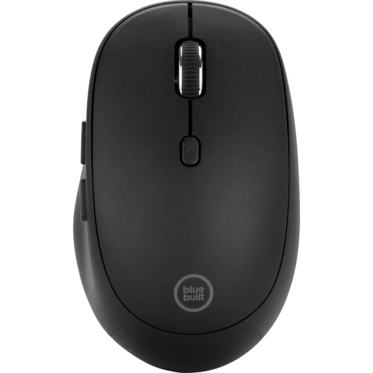 Bluebuilt Tradendum, Draadloze Bluetooth Maus, Lasersensor, 2400 DPI, Schwarz, für Windows, Mac und iPad