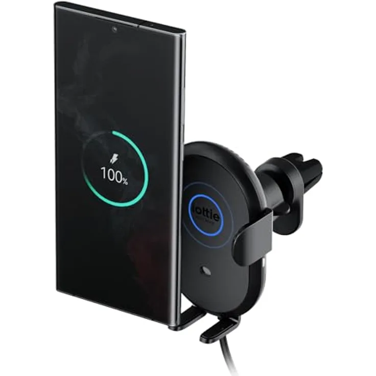 iOttie Auto Sense 2, Qi-zertifizierte Smartphone Halterung mit automatischer Erkennungsfunktion und 15 W Wireless Charging, Schwarz