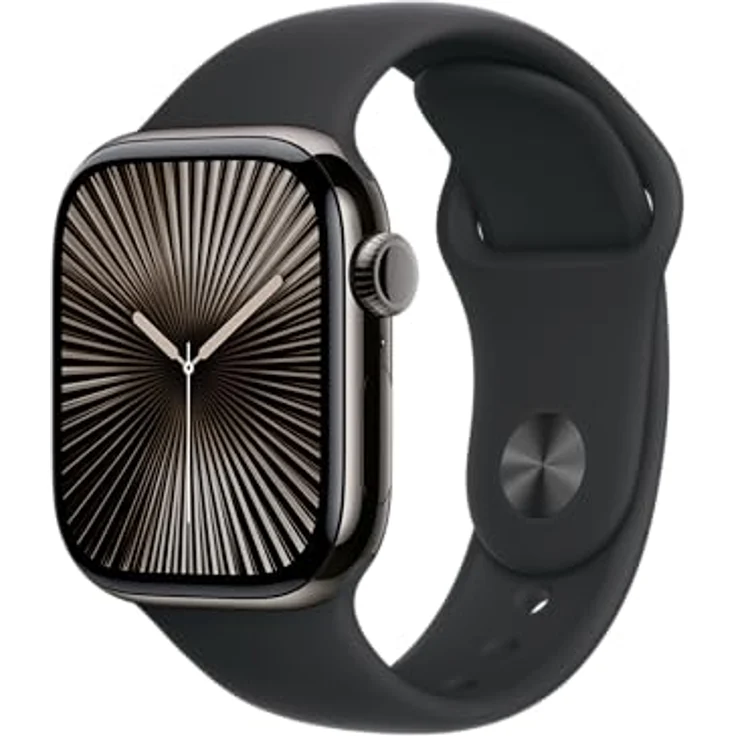 Apple Watch Band - Sportarmband - 42 mm - Schwarz - M/L - Hochleistungs-Fluorelastomer - Innovativer Verschluss – Bild 2