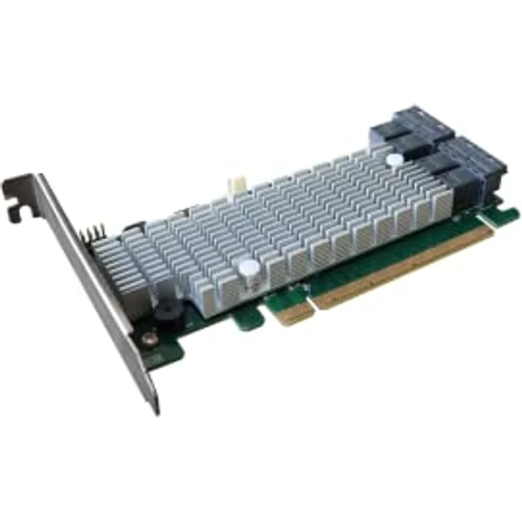 HighPoint Rocket 1120 4x NVMe, PCIe 3.0 Schnittstellenkarte mit leiser Kühllösung – Bild 2