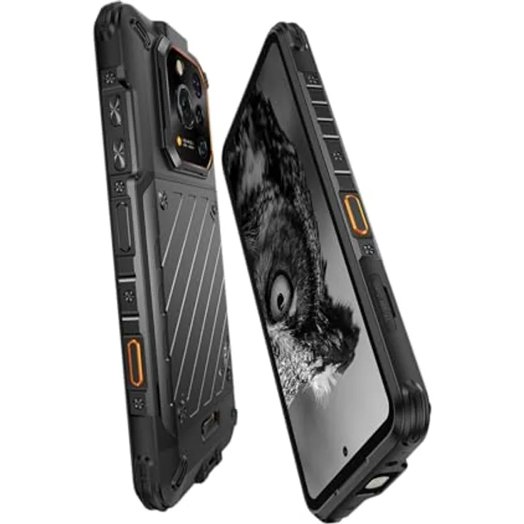 RUGONE Xever 7 by Ulefone, Rugged Outdoor Smartphone mit 50 MP OIS Kamera, 120 Hz AMOLED Display, 5G, 12 GB RAM, 512 GB ROM, wechselbarem Akku (2 × 5550 mAh), IP69K/IP68