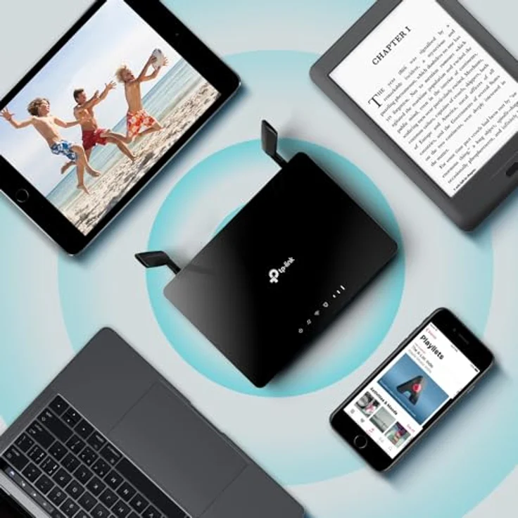 TP-Link Archer MR402, 4G LTE Dualband-WLAN-Router mit 1200 Mbps, 3 LAN-Ports, Plug & Play, 2 abnehmbare LTE-Antennen, QoS, OneMesh – Bild 4