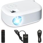 LQWELL® Mini Beamer N1, Tragbarer Projektor Full HD 1080P, 15000 Lumen, unterstützt 4K/PS5/PS4, in schwarz