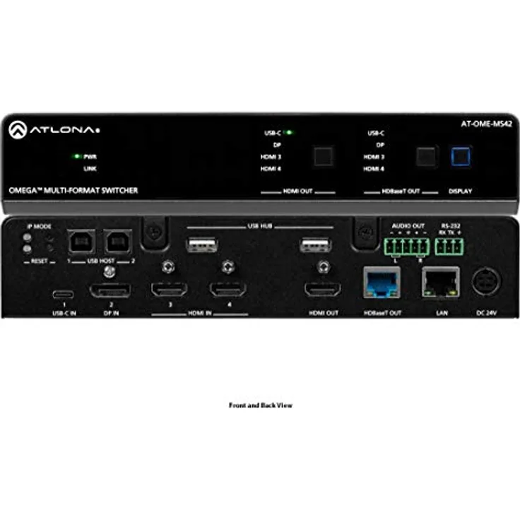 Atlona 42 Matrix-Schalter mit USB, präzise und langlebig, robuster Aufbau, klarer und resonanter Ton