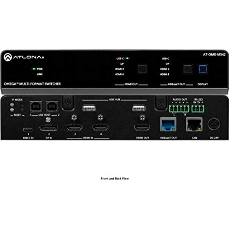 Atlona 42 Matrix-Schalter mit USB, präzise und langlebig, robuster Aufbau, klarer und resonanter Ton