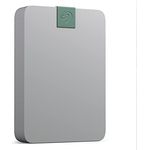 Seagate Ultra Touch HDD, 5 TB, External HDD, Pebble Grey, Post-Consumer Recycled material, USB-C compatibility with PC, Mac & Chromebook, Dropbox and Mylio included (STMA5000400)
