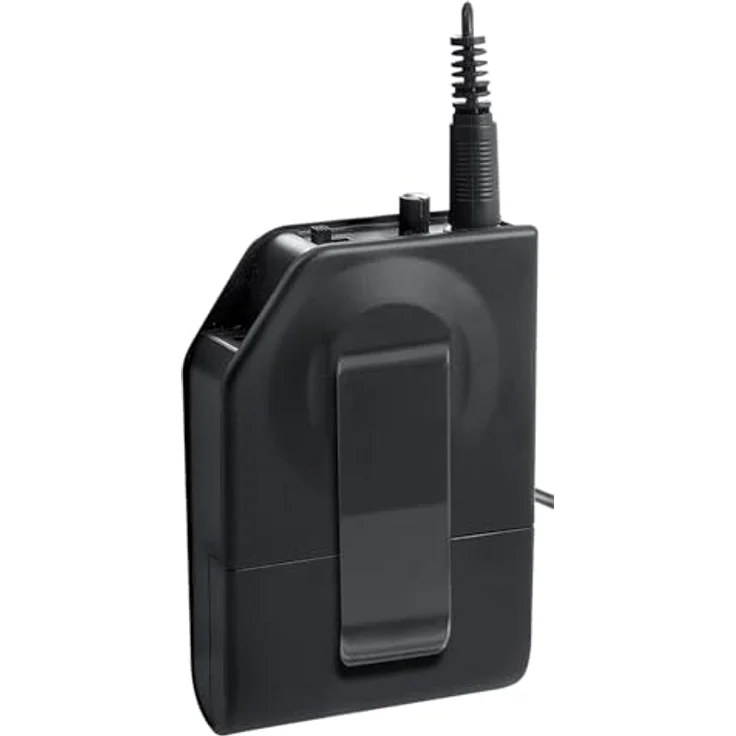 Trevi EM 408 UHF, Wireless Mikrofon-Set mit Headset und Clip-Mikrofon, 20 Meter Reichweite – Bild 8