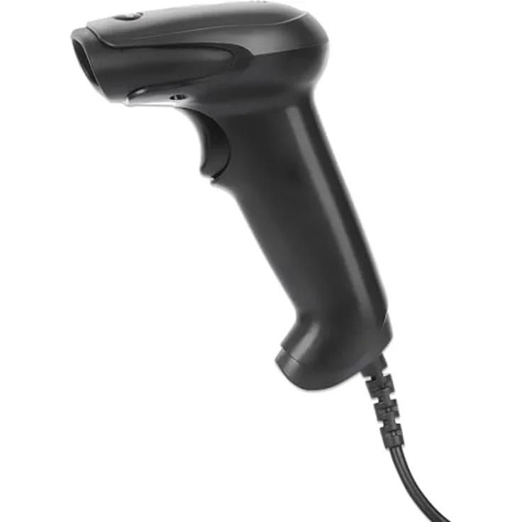Manhattan 2D LED-Barcodescanner, kabelgebundener Barcode-Scanner für 1D- und 2D-Barcodes, bis zu 100 Scans pro Sekunde, schwarz – Bild 8