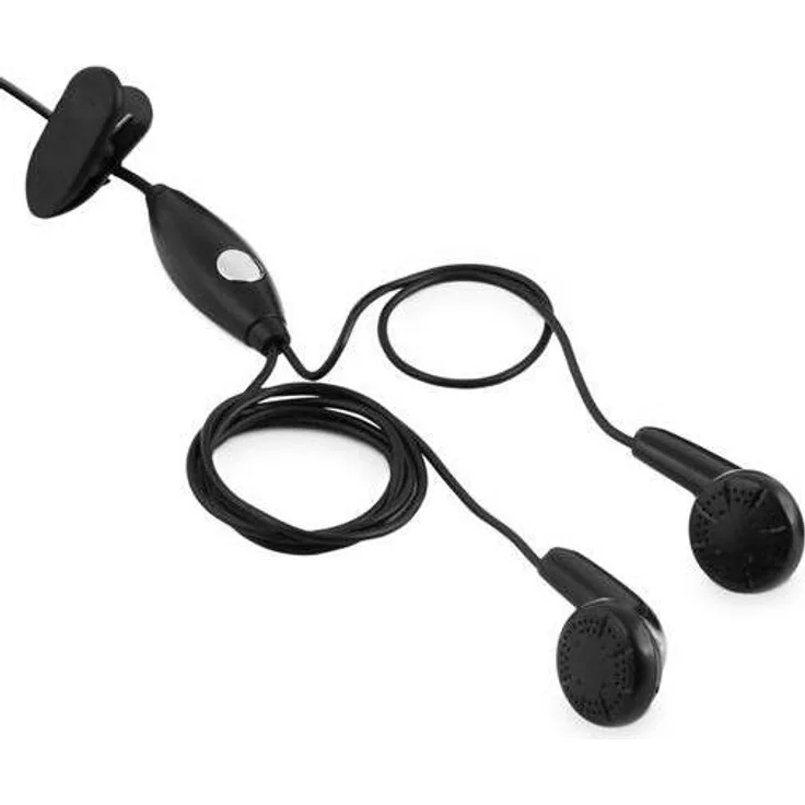 Doro 380091, Binaurales Headset für freihändige Nutzung, Kabelgebunden, mit Anrufsteuerung, schwarz