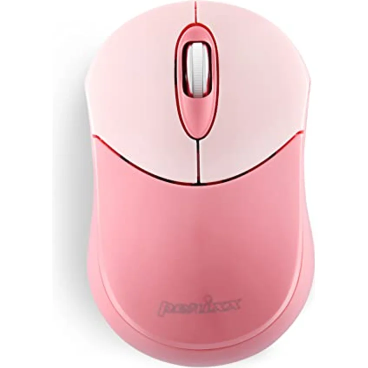 Perixx PERIMICE-802PK Bluetooth-Maus, tragbares Design, kompatibel mit Windows, iOS und Android, Rosa – Bild 1