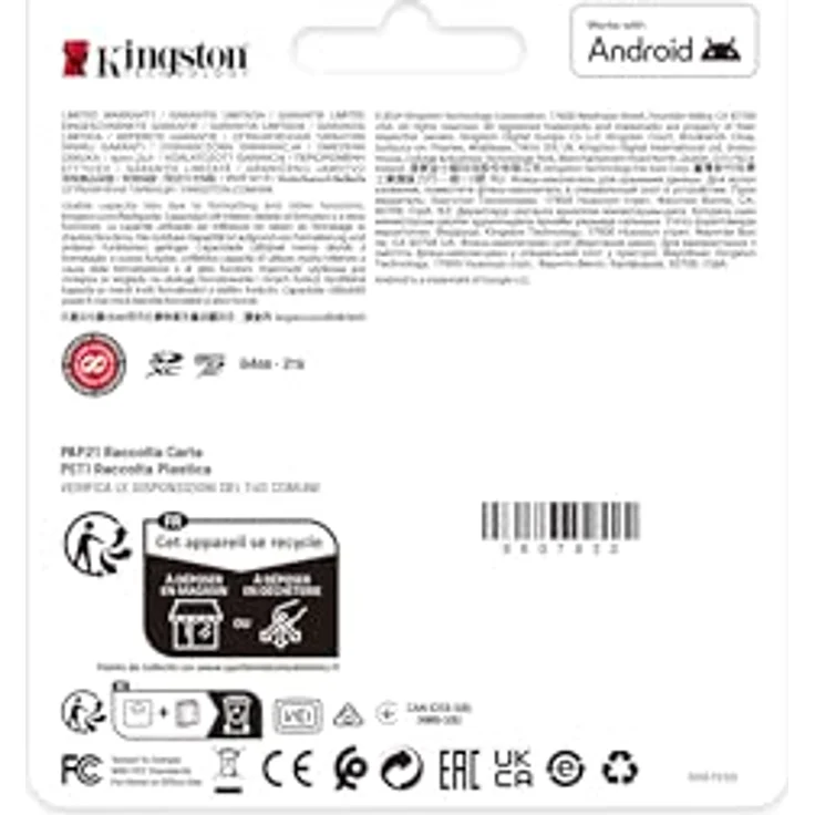 Kingston Canvas Select Plus microSD Speicherkarte 128GB microSDXC Gen3 150MB/s A1 mit SD Adapter – Bild 4