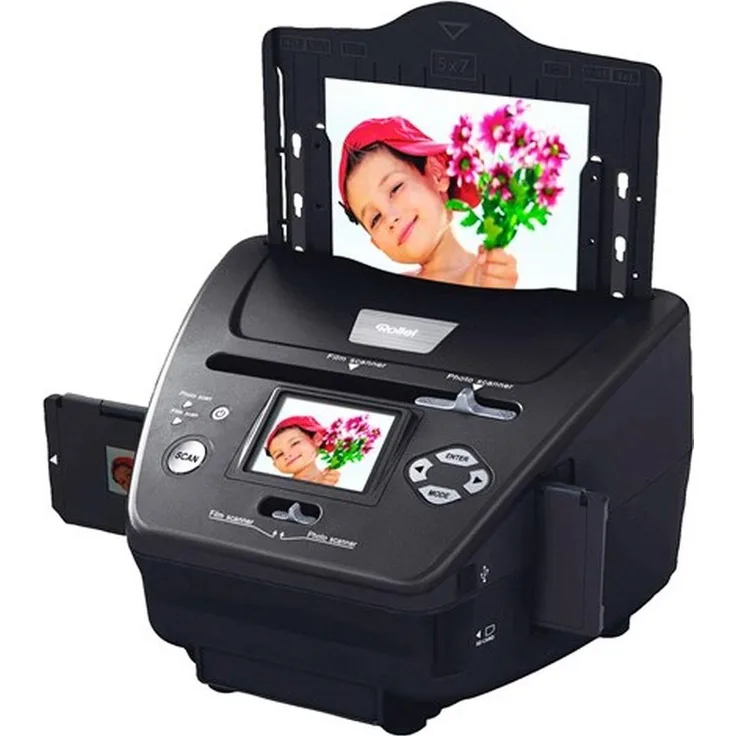 Rollei PDF-S 440, Dokumentenscanner mit USB-Host-Funktion, 24 Bit Farbtiefe, für Fotos, Dias und Negative
