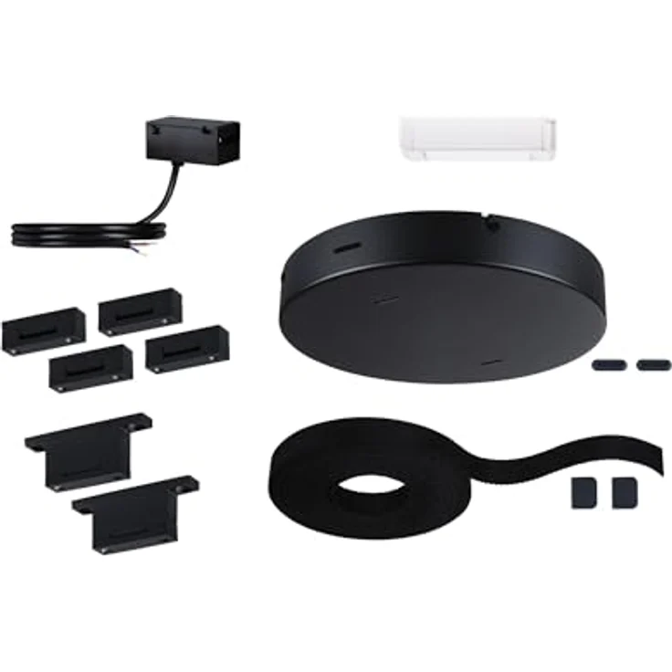 Paulmann ULine Gurt Basisset 5m max. 60W, Schwarz - flexible Lichtgestaltung für individuelle Lichtkonzepte – Bild 1