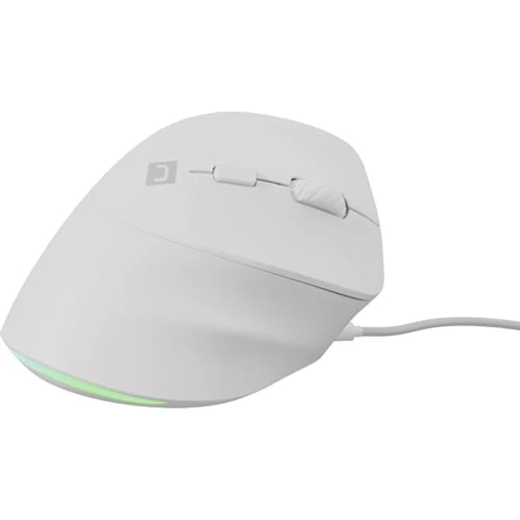 Natec CRAKE 2 PRO, vertikale USB-Maus mit 6 Tasten, ergonomisch, weiß – Bild 3