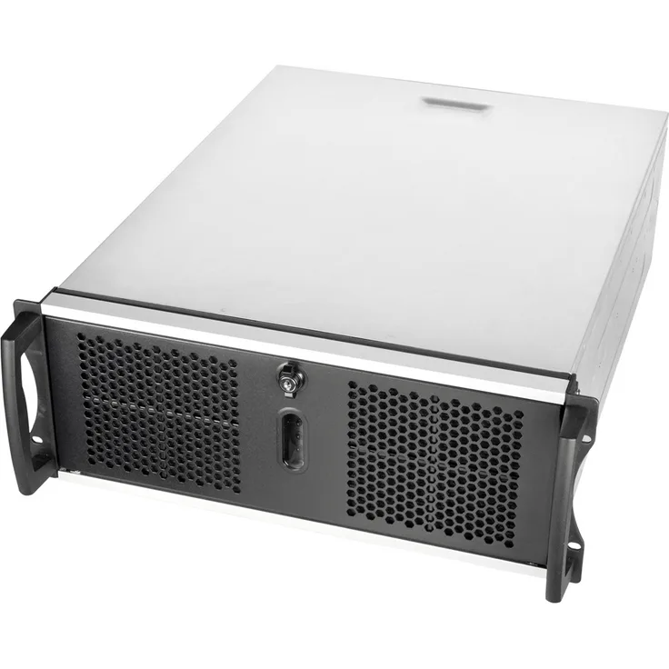 Chenbro GEH 4U RM41300-FS81-U3, 4U Rackmount-Gehäuse für bis zu 8 Festplatten, mit USB 3.0-Anschlüssen