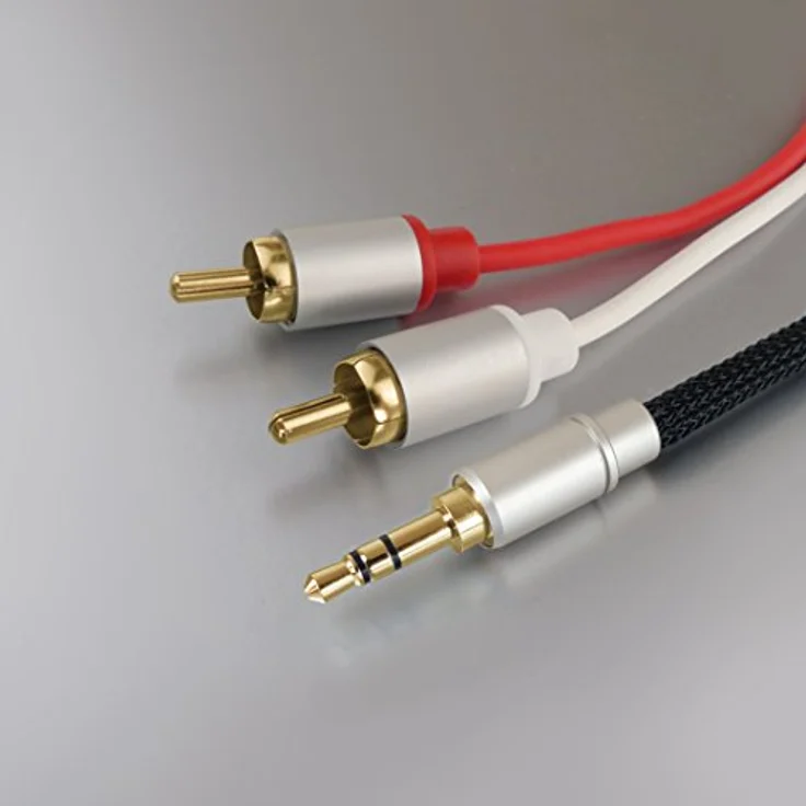 Dynavox Stereo Audiokabel 3m, 3,5mm Klinkenstecker auf Cinch (Stecker - Stecker) – Bild 2