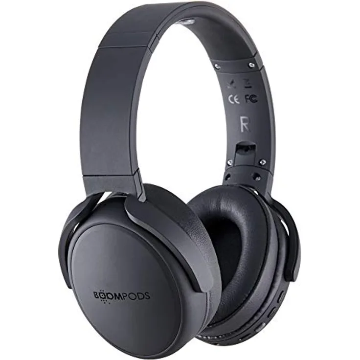 Boompods Headpods Pro mit integrierten Equalizer-Einstellungen - Kopfhörer OnEar Comfort Ohrpolster, 12 Stunden Akku, tiefer Bass, Kabellos