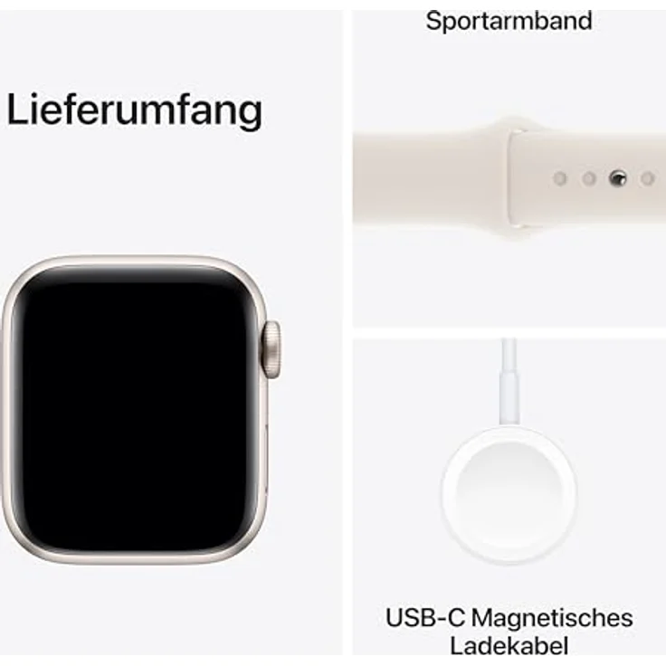 Apple Watch SE (2024) Smartwatch (Watch OS) - Motivierende Fitnessdaten, innovative Features - Apple - Dunkelgrau – Bild 6