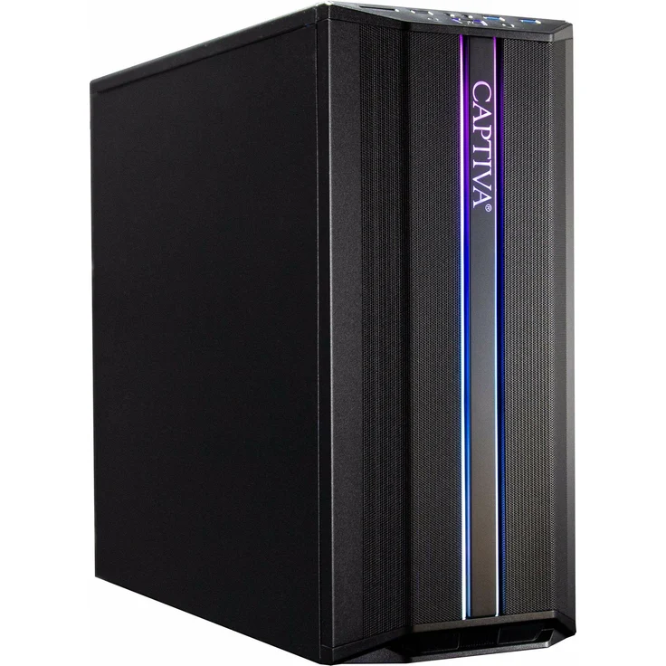 Captiva R69-383, Desktop-PC mit AMD Ryzen 5 5600G, 16 GB RAM, 500 GB SSD und AMD Radeon Graphics, Schwarz