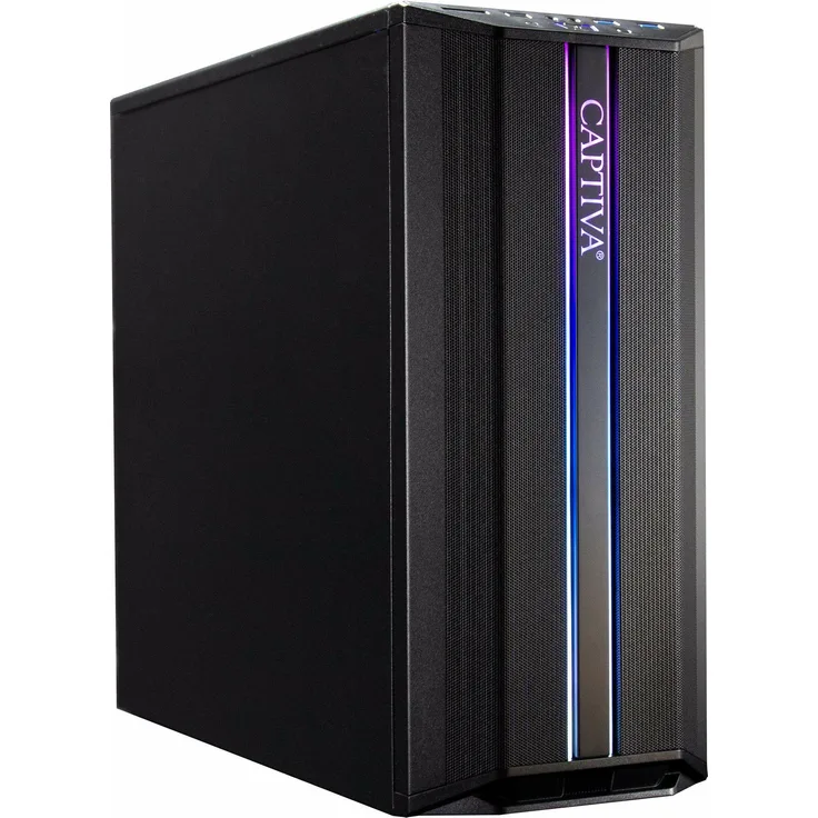 Captiva R69-383, Desktop-PC mit AMD Ryzen 5 5600G, 16 GB RAM, 500 GB SSD und AMD Radeon Graphics, Schwarz