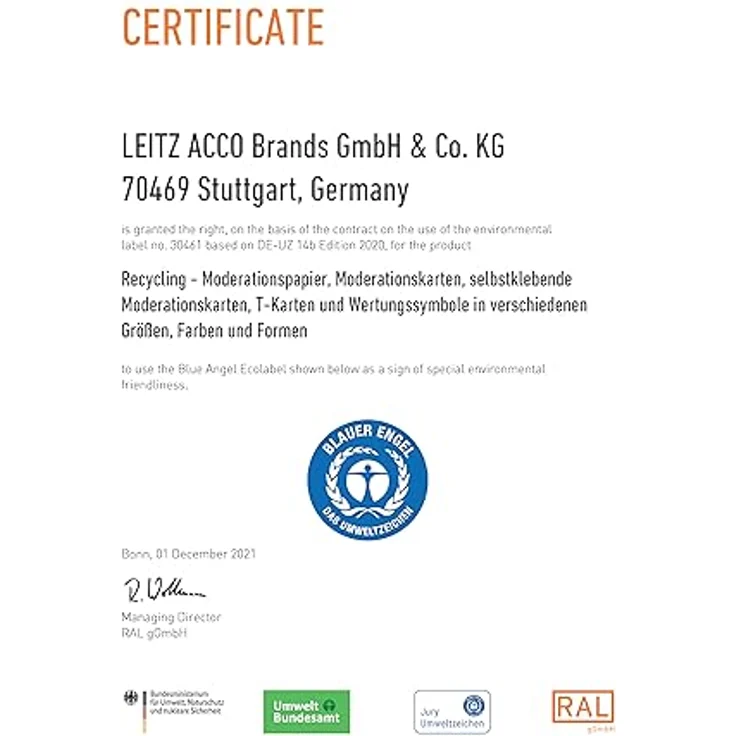 Franken Moderationskarten UMZ 1020 19, 500 Stück, Rechteck, hellgrün, 9,5 x 20,5 cm – Bild 5